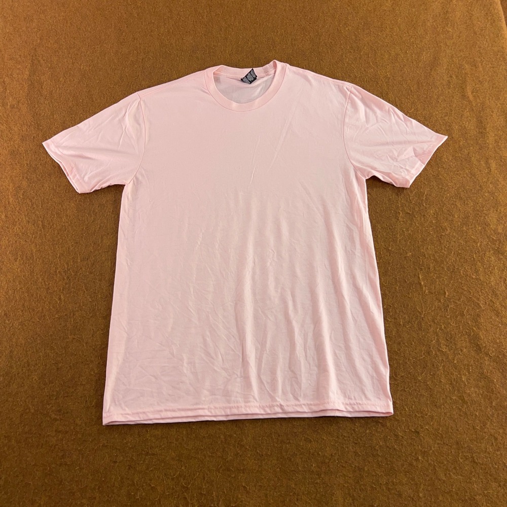 District Mens Medium Pink Perfect Tri Blend Short Sleeve T-Shirt New